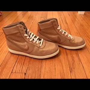 Nike High Tops Sparkly Rose Gold